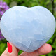 Jemně modré srdce z kalcitu (7,1cm)