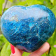 Dark turquoise heart apatite 418 grams