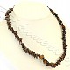 Tiger's eye necklace from various small shapes