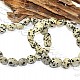 Dalmatian jasper bracelet - light with dark spots