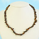 Tiger's eye necklace from various small shapes