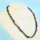 Necklace made of obsidian flake irregular stones