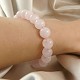 Ball bracelet rose quartz 1 cm