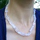 Rose quartz necklace 43 cm rectangles of 14 x 10 mm
