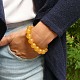 Ball bracelet orange calcite 12 mm