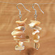 Pearl earrings silver hooks