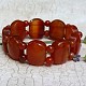 Bracelet agate beads and ovals