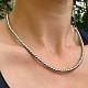 45 cm necklace hematite beads 4 mm