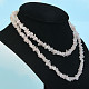 Rose quartz necklace 90 cm chopped pieces