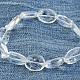 Bracelet extra clear oval crystal