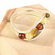 Ring amber ball (Ag 925/1000)