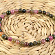 Tourmaline beaded bracelet multicolor 5mm