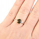 Prsten kulatý 7mm vltavín standard Ag 925/1000