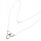 Necklace 45cm moldavite standard Ag 925/1000 Rh 6,8g