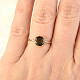 Ring vel.53 moldavite 7mm cut standard 14K gold gold Au 585/1000 2,25g